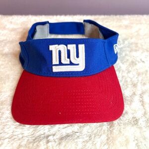 New Era NFL New York Giants Embroidered Logo  Blue/Red Visor Mens OS